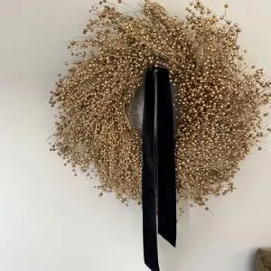 Gold Stars Dried Wreath